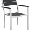 Sedia con braccioli Amicasa YC 051 CORTINA Bianco e Grigio