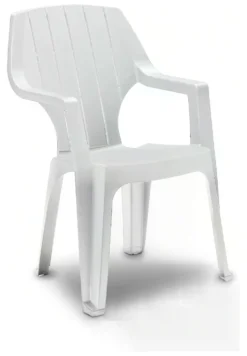 Sedia con braccioli Bica 28 ALTA Bianco