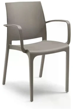 Sedia con braccioli Bica 301 1 VOLGA Taupe