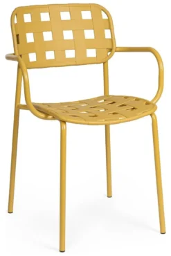 Sedia con braccioli Yes Everyday 0650034 CLOVER Ocra