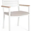 Sedia con braccioli Yes Everyday 0664013 HENNA Bianco