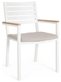 Sedia con braccioli Yes Everyday 0664013 HENNA Bianco