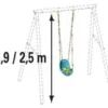 Sedile altalena New Plast 9710 corde ed agganci inclusi Verde