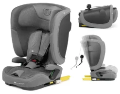 Seggiolino auto Kinderkraft KCFI2GO0GRY0000 FIX2GO schienale pieghevol