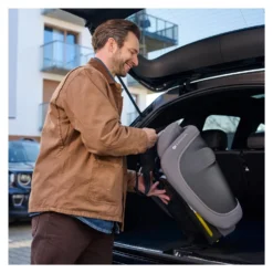 Seggiolino auto Kinderkraft KCFI2GO0GRY0000 FIX2GO schienale pieghevol