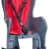 Seggiolino bici HTP Design ELIBAS P per portapacchi Antracite e Rosso