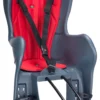 Seggiolino bici HTP Design ELIBAS T a telaio Antracite e Rosso