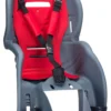 Seggiolino bici HTP Design SANBAS P per portapacchi Antracite e Rosso