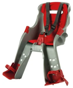 Seggiolino bici Okbaby 760 ORION Argento e Rosso