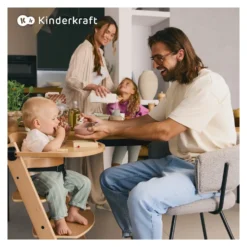 Seggiolone Kinderkraft KHENCA00GRY0000 ENOCK evolutivo 4 in 1 con sdra