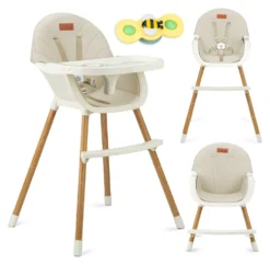 Seggiolone Momi KRKA00035 REKI 3 in 1 Beige