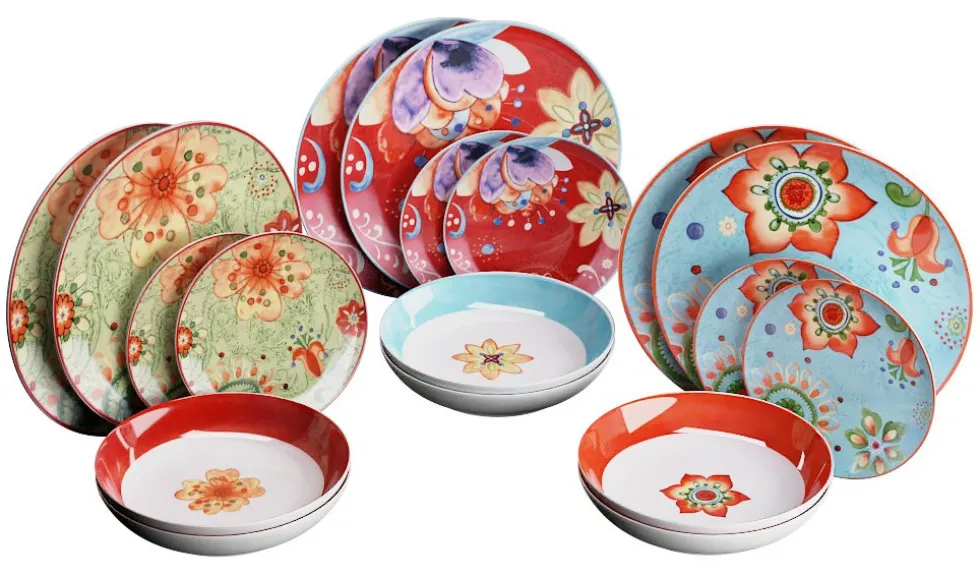 Servizio piatti Amicasa Art 38 FLOWERS