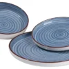 Servizio piatti Amicasa Art 24 VERTIGO Azzurro