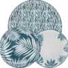 Servizio tavola 18 pz (6 piatti piani, 6 fondi, 6 frutta) Ø 27 cm, Ø 21 cm, Ø 19 cm - Merida