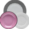 Servizio tavola 18 pz (6 piatti piani, 6 fondi, 6 frutta) Ø 27 cm, Ø 21 cm, Ø 19 cm - Coco