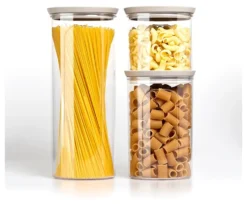 Set barattoli Stefanplast 55681 TOSCA (700 ml, 1, lt, 2,2 lt) Tortora