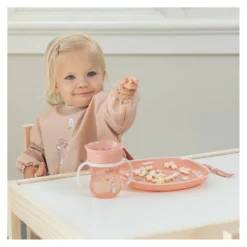 Set bavaglini Chicco 00016302150000 con maniche e tasca briciole Rosa
