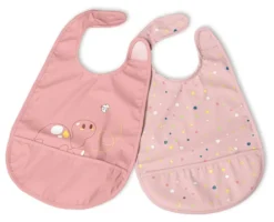 Set bavaglini Chicco 00016301150000 con tasca briciole Rosa