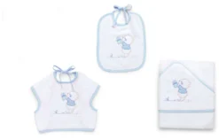 Set bavaglini Italbaby 15 5020 102 BEAR Azzurro
