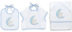 Set bavaglini Italbaby 15 5020 402 MOON Azzurro