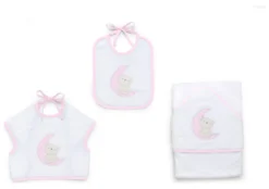 Set bavaglini Italbaby 15 5020 401 MOON Rosa