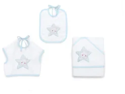 Set bavaglini Italbaby 15 5020 202 STAR Azzurro