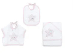 Set bavaglini Italbaby 15 5020 201 STAR Rosa