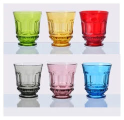 Set bicchieri Amicasa YDF23146 ROYAL COLORS Colori assortiti