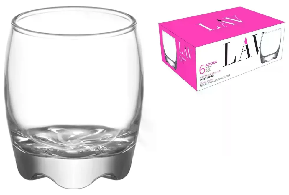 Set bicchieri Lav 393700010 ADORA Trasparente