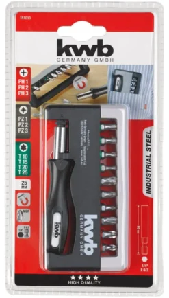 Set cacciaviti Kwb 151010 Industrial Steel