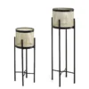 Set 2 Cachepot Con Supporto - Satin