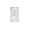 Set 6 candelabri in glass rigato trasparente 4 x 4 x h 6 cm - Floreal