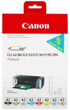 Set cartucce stampante Canon 6384B010 CHROMALIFE 100+ Multipack