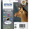 Set cartucce stampante Epson C13T13064020 DURABRITE Multipack T1306 Xl