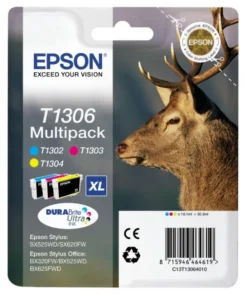 Set cartucce stampante Epson C13T13064020 DURABRITE Multipack T1306 Xl