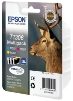 Set cartucce stampante Epson C13T13064020 DURABRITE Multipack T1306 Xl