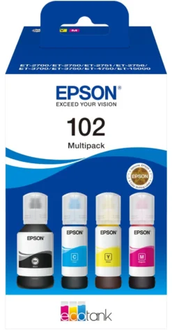 Set cartucce stampante Epson C13T03R640 ECOTANK Multipack 102