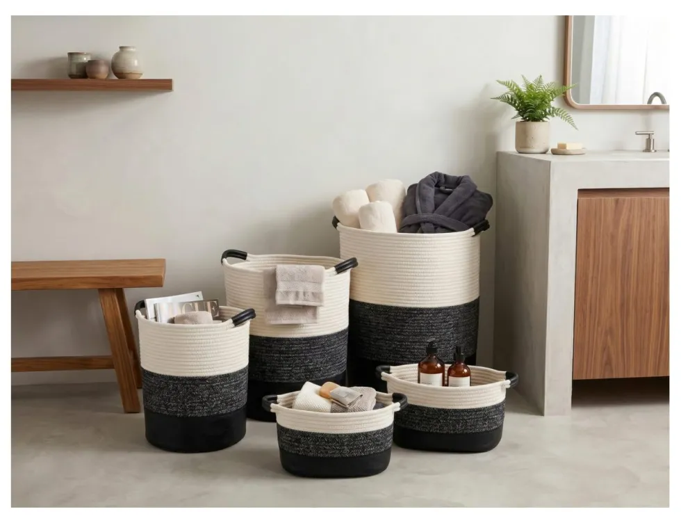 Set ceste Cipi CP904PAB LE PANIER Nero e Bianco
