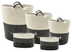 Set ceste Cipi CP904PAB LE PANIER Nero e Bianco