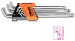 Set chiavi maschio esagonale Beta 000960974 96BP/SC9 Cromo