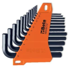 Set chiavi maschio esagonale Beta 000960661 96N/SC12 Nero