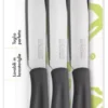 Set coltelli bistecca Kaimano 1023407 DINAMIK lama denti fini Nero
