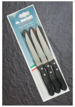 Set coltelli bistecca Marietti 1860 112RBV6N RIVETTATA lama dentata (1