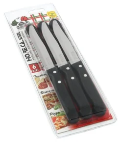 Set coltelli bistecca Marietti 1860 28RBV6N RIVETTATA lama dentata (11