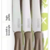 Set coltelli Kaimano 1023389 DINAMIK punta dentata Marrone