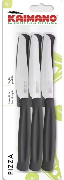 Set coltelli Kaimano 1023426 DINAMIK per pizza Nero
