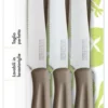 Set coltelli Kaimano 1023397 DINAMIK lama seghettata Marrone