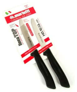 Set coltelli Marietti 1860 24TPC02N TOP lama dentata (11cm) Nero