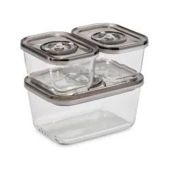 Set 3 contenitori per sottovuoto VacuBoxx Eco-Set