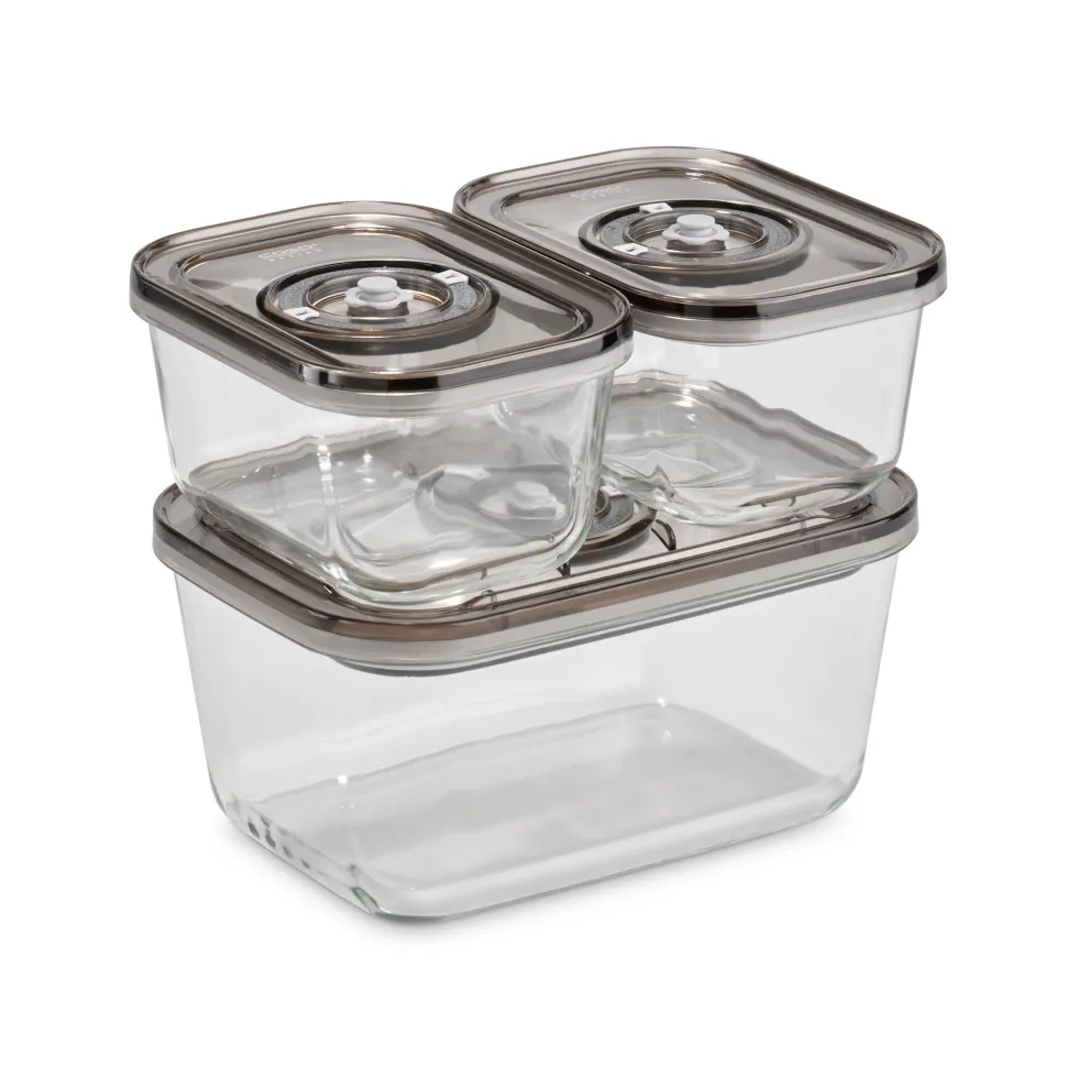 Set 3 contenitori per sottovuoto VacuBoxx Eco-Set